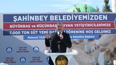 Şahinbey’den 45 Milyonluk Yem Desteği